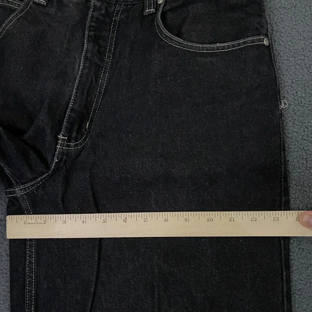 VTG Y2K Anchor Blue Beyond Baggy Jeans FITS 30x30 Black Relaxed Skater Wide Leg